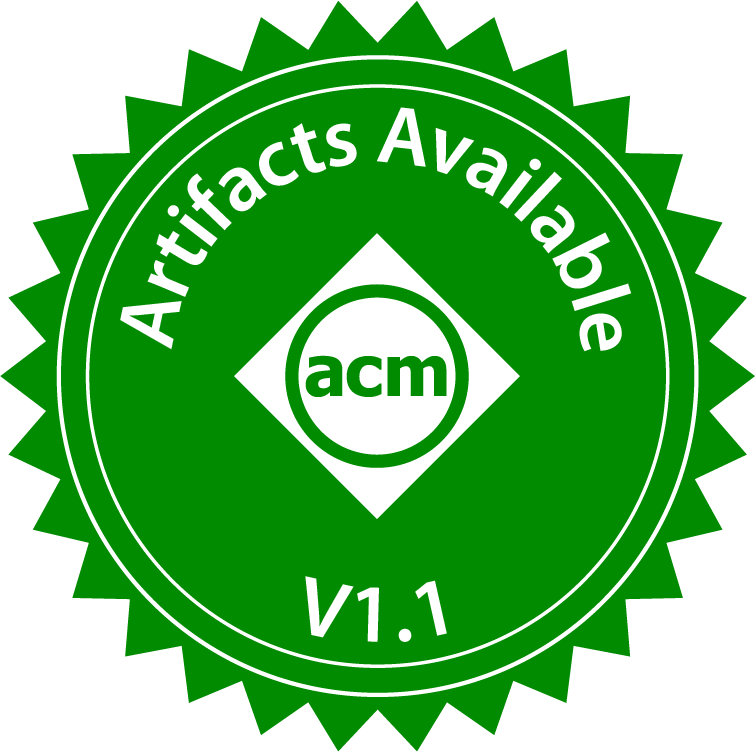 ACM Artifacts Available, version 1.1 badge